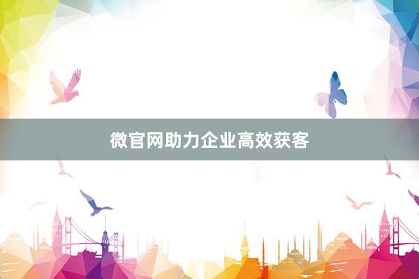 微官网助力企业高效获客